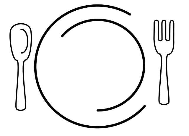 talíř a příbor