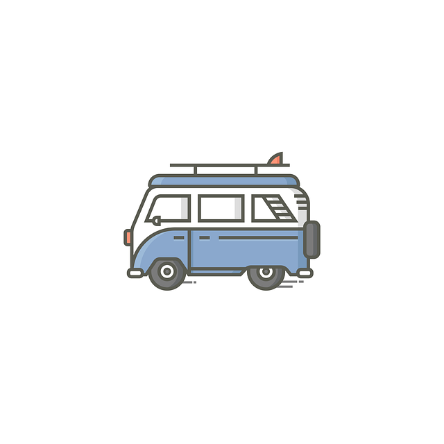 minibus, ilustrace